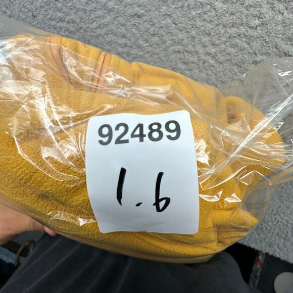 LL Bean Polartec Windbloc Fleece Hoodie Jacket Mens XXL Full Zip Yellow 251298 - Picture 15 of 15